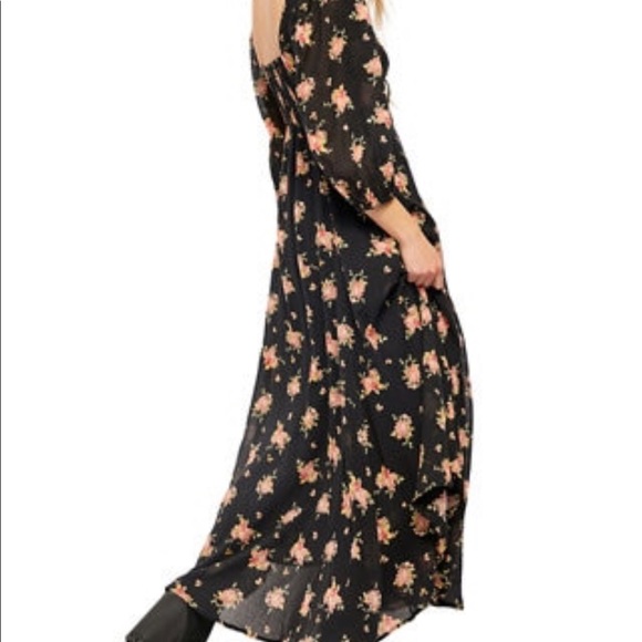 Free People | Sea Glass Floral Midi Dress New 8 - Picture 2 of 8
